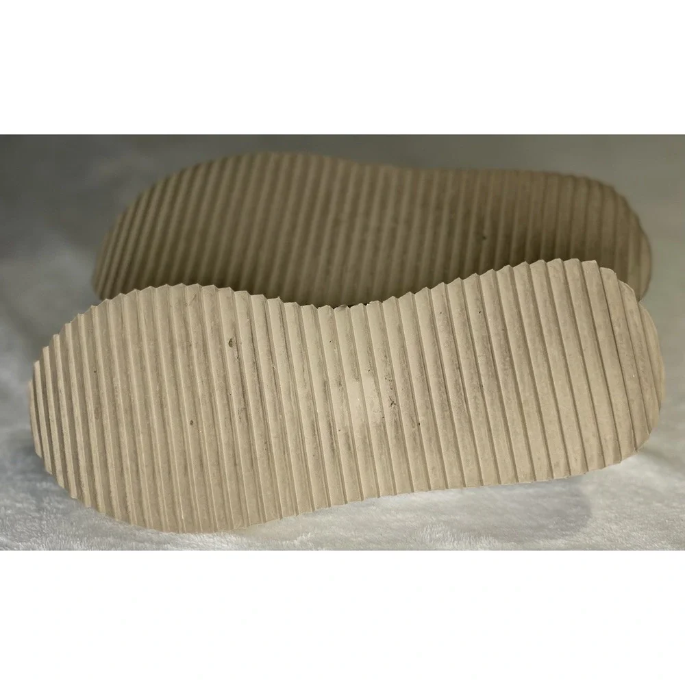 DKNY Orza Open Toe Wedge Size 9.5 Silver Platform Espadrille Sneaker Peep Toe